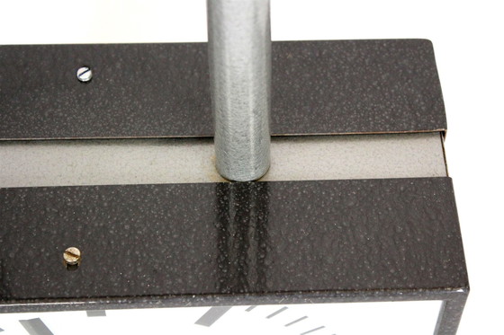 Image 1 of Große doppelseitige Eisenbahnuhr von Pragotron, 1980er Jahre