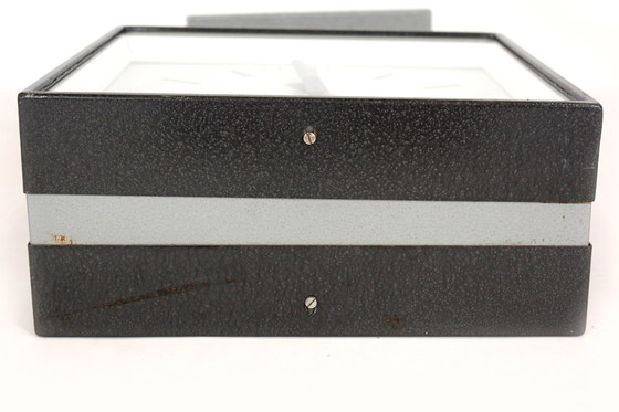 Image 1 of Große doppelseitige Eisenbahnuhr von Pragotron, 1980er Jahre