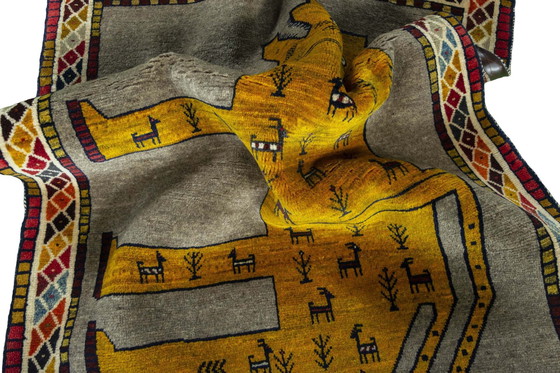 Image 1 of Handgeknüpfter Gabbeh Nomadenteppich – 155 X 113 Cm