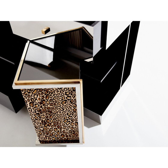 Image 1 of Vintage Anrichte aus verchromtem Messing von Pigneres 1969