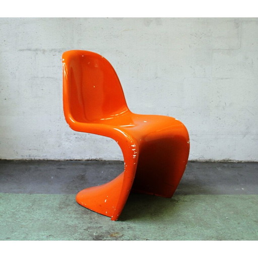 Satz von 3 Stühlen aus Fiberglas von Verner Panton für Vitra