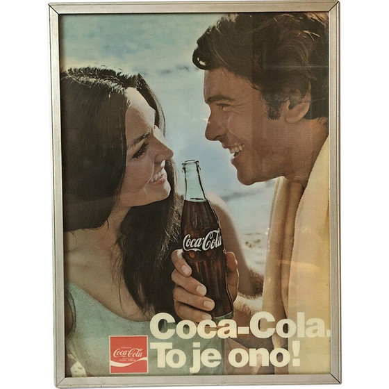 Image 1 of Vintage-Leuchtreklame für Coca-Cola, Tschechoslowakei 1980er Jahre