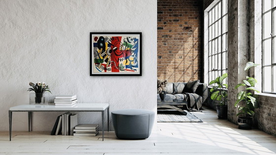 Image 1 of Fernand Leger: "Poster Adieu New York. Signiert auf der Platte.