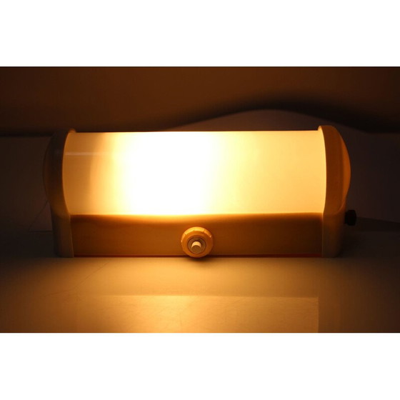 Image 1 of Vintage Wandlampe aus Bakelit und Glas, Tschechoslowakei 1930