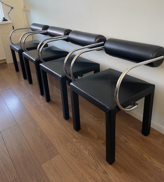 Image 1 of 4x B&B Italia Arcadia-Arconda Stühle