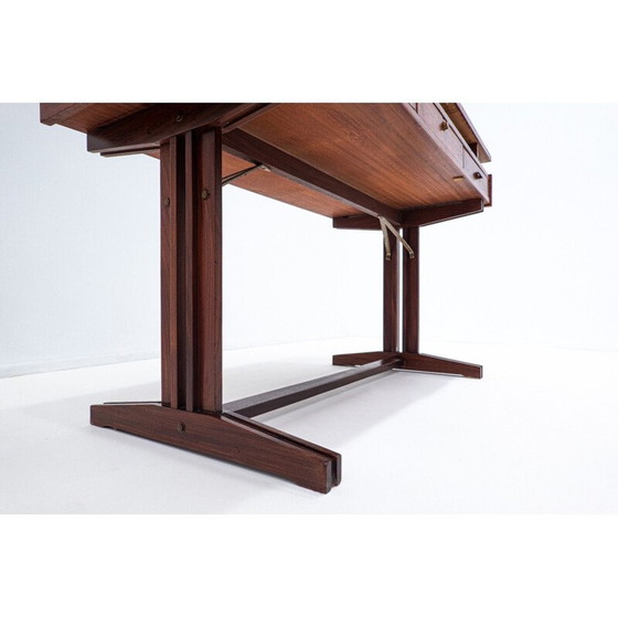 Image 1 of Mid Century Holzschreibtisch, Italien 1960er Jahre