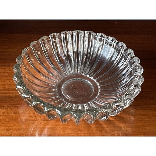 Schale aus geformtem Glas von Pierre d'Avesn, Frankreich 1930