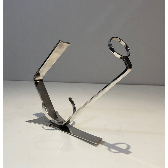 Image 1 of Versilberter Flaschenhalter im Art déco-Stil, Frankreich 1930