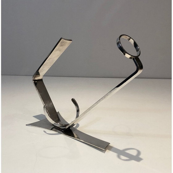 Image 1 of Versilberter Flaschenhalter im Art déco-Stil, Frankreich 1930
