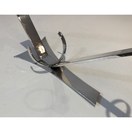 Image 1 of Versilberter Flaschenhalter im Art déco-Stil, Frankreich 1930