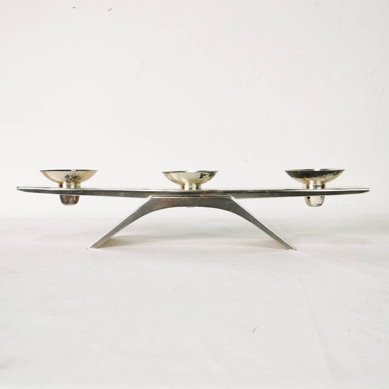 Image 1 of Vintage Metall-Kerzenhalter von Kurt Radke für Wmf, Deutschland 1960er Jahre