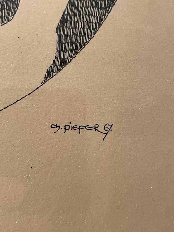 Image 1 of Christian Piper  Pencil Drawing, Original, Aktzeichnung, Handsigniert