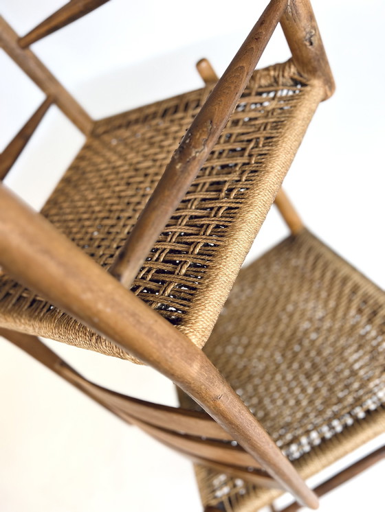 Image 1 of Satz dänischer Papercord-Stühle