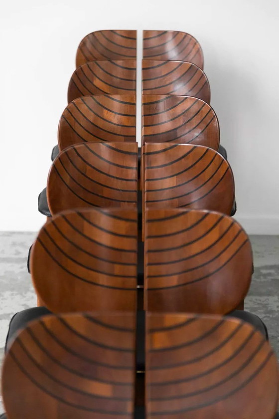 Image 1 of Africa Stühle Von Afra & Tobia Scarpa Für Maxalto, Italien, 1970er Jahre