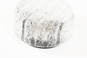 1X 1970'S Glas Eis Glas Wand oder Decke Lampen von Rzb