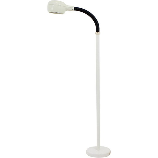 Vintage Stehlampe aus Metall und Glas, Ungarn 1960er Jahre