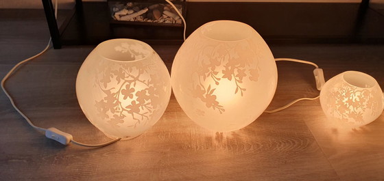Image 1 of Ikea Vintage Lampen Blossom Knubbig 4 Stück