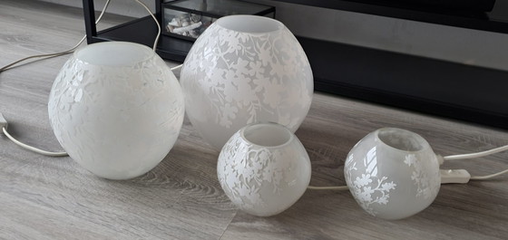 Image 1 of Ikea Vintage Lampen Blossom Knubbig 4 Stück