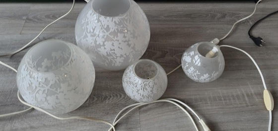 Image 1 of Ikea Vintage Lampen Blossom Knubbig 4 Stück