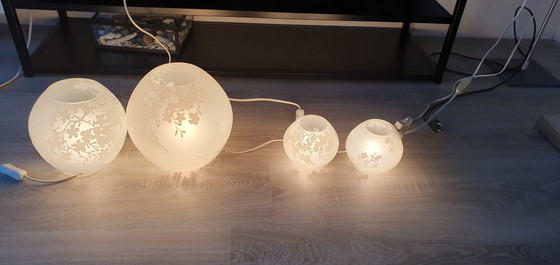 Image 1 of Ikea Vintage Lampen Blossom Knubbig 4 Stück