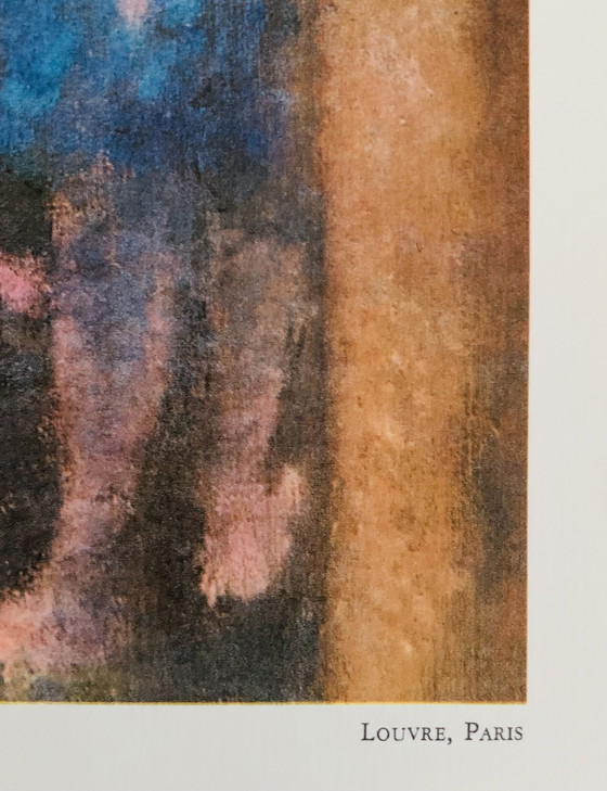 Image 1 of Edgar Degas: "Vor dem Ballett, Louvre Paris". Auf der Platte signiert.
