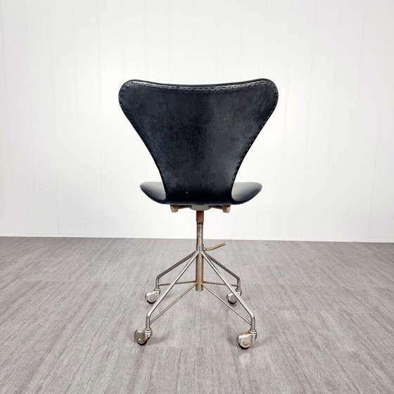 Image 1 of Erstausgabe Arne Jacobsen, Fritz Hansen Bürostuhl Modell 3117