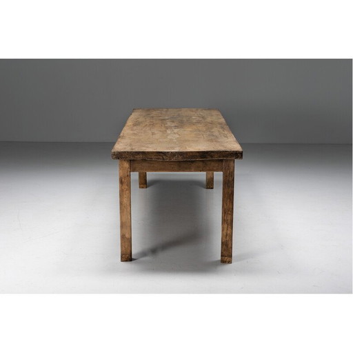 Alter Esstisch aus Holz, Frankreich