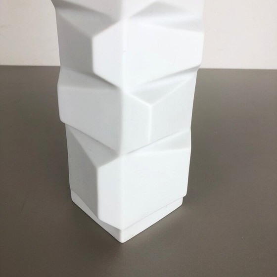 Image 1 of Vintage OP Art Vase Porzellan deutsch von Heinrich Fuchs für Hutschenreuther
