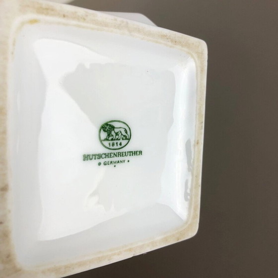 Image 1 of Vintage OP Art Vase Porzellan deutsch von Heinrich Fuchs für Hutschenreuther