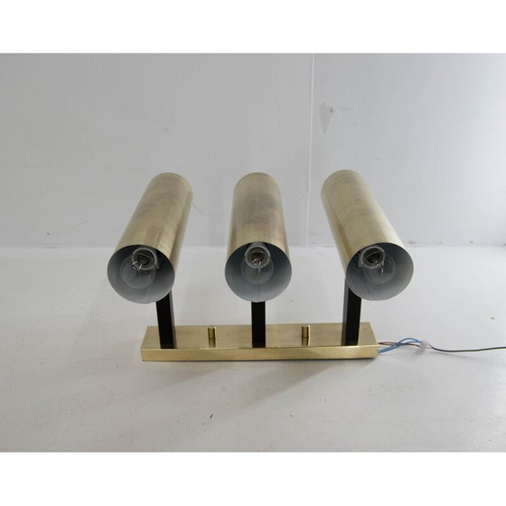 Image 1 of Wandlampe aus Messing, 1970er Jahre