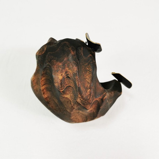 Image 1 of Vintage Aschenbecher aus Teakholz, Dänemark 1960er Jahre