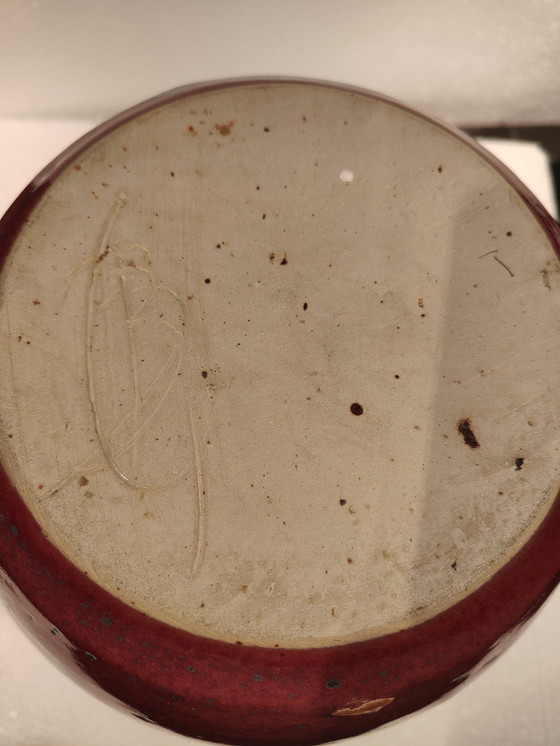 Image 1 of Leo Martens Vase Sang De Boeuf Glasur Sehr fein