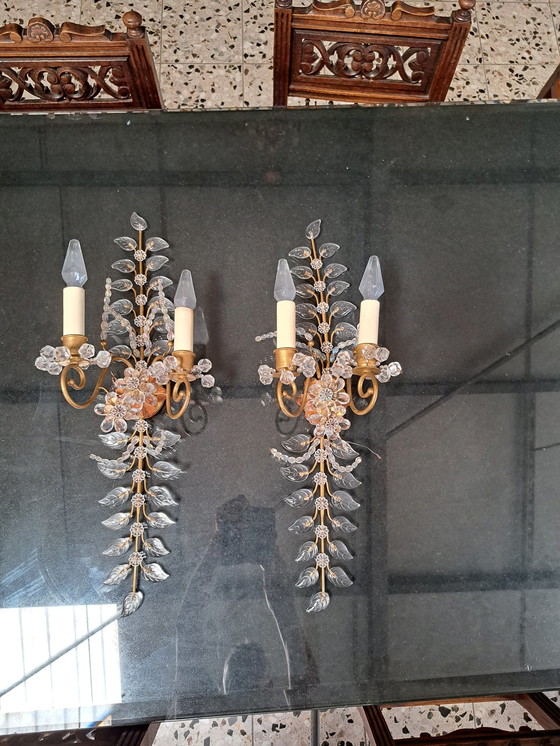 Image 1 of 2x Maison Bagues Paris Sconces Wandleuchte
