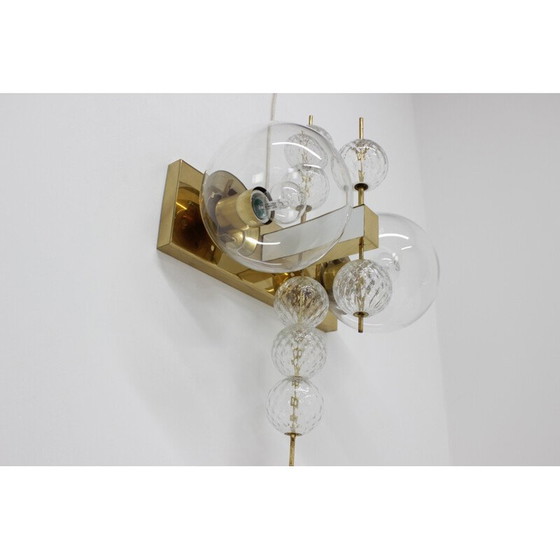 Image 1 of Paar alte Wandlampen von Kamenický Šenov, Tschechoslowakei 1970