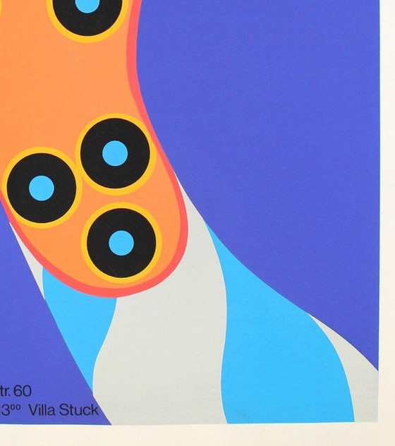 Image 1 of Fritz Genkinger - 1970 Ausstellungsplakat "Der große Schuh"