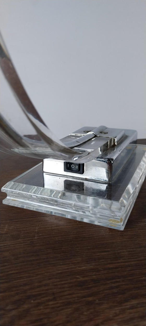 Image 1 of Lucite Neo-Deco Kobra Lampe