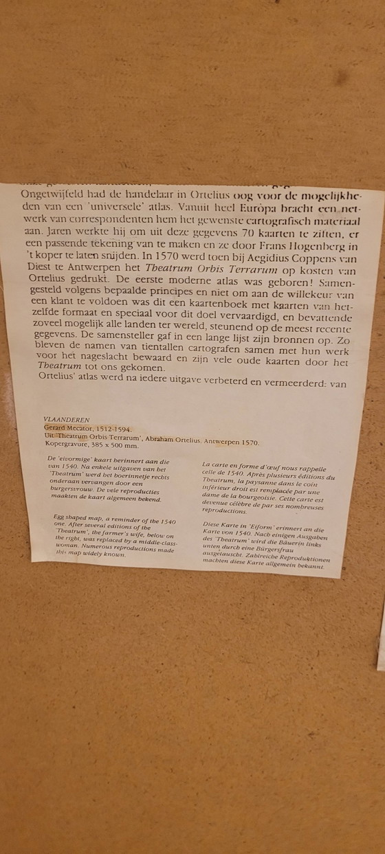 Image 1 of Mercator-Karte Flandern aus dem Theatrum Orbis Terrarum