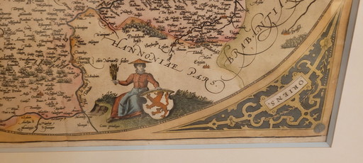 Mercator-Karte Flandern aus dem Theatrum Orbis Terrarum