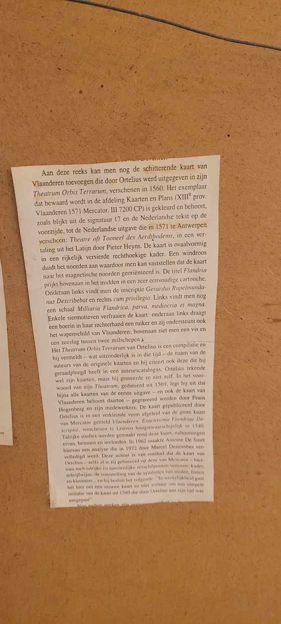 Image 1 of Mercator-Karte Flandern aus dem Theatrum Orbis Terrarum