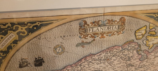 Mercator-Karte Flandern aus dem Theatrum Orbis Terrarum