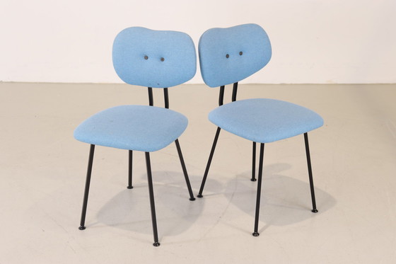 Image 1 of 18x Lensvelt Maarten Baas Esszimmerstühle blau