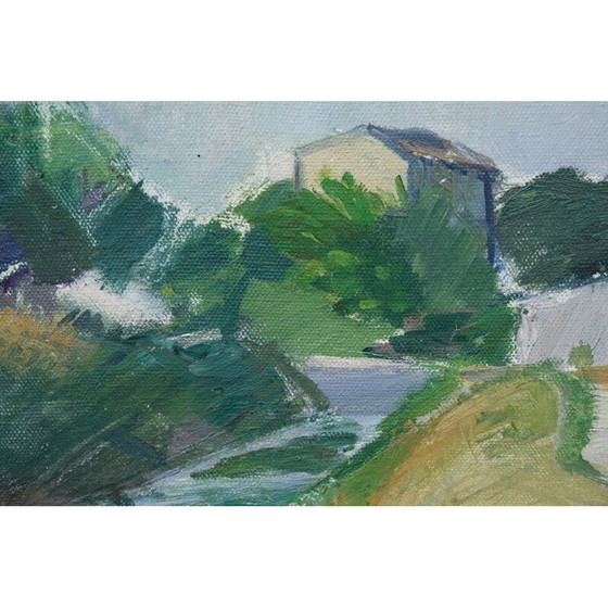 Image 1 of Schwedisches impressionistisches Altgemälde von Brita Af Klercker, 1952