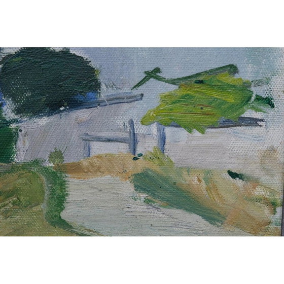 Image 1 of Schwedisches impressionistisches Altgemälde von Brita Af Klercker, 1952