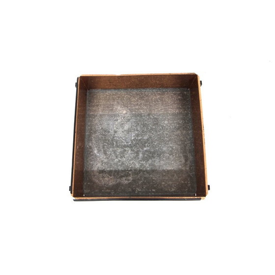 Image 1 of Skandinavischer Pflanzkübel aus Metall und Buche, Schweden 1960