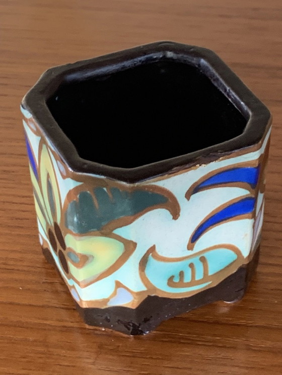 Image 1 of Art Déco-Keramik von C.M. Bergen, 1930er Jahre, 3er-Set