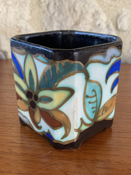 Image 1 of Art Déco-Keramik von C.M. Bergen, 1930er Jahre, 3er-Set