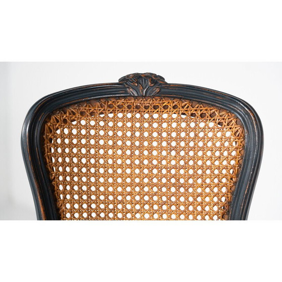 Image 1 of Paar Vintage-Barhocker mit grünem Stoff, Belgien