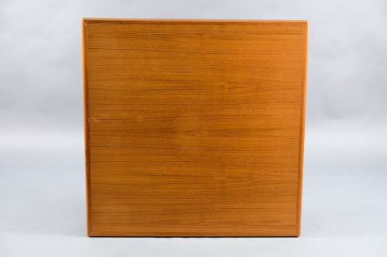 Image 1 of Mid-Century Square Teak Extendable Dining Table