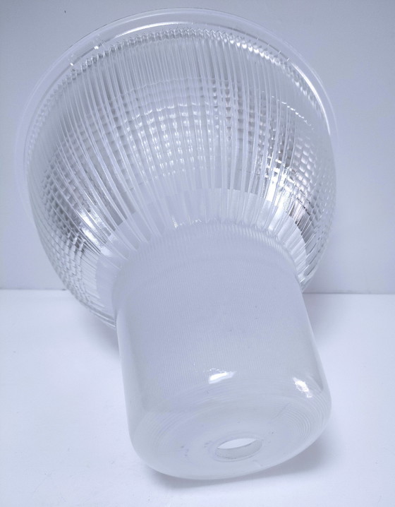 Image 1 of Hängeleuchte Holophane Glas Industriell