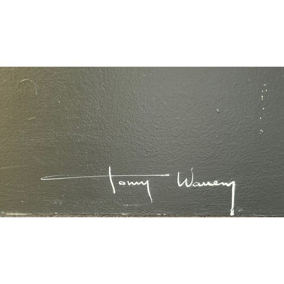 Image 1 of Paar alte Gouachen von Tony Warren, 1980